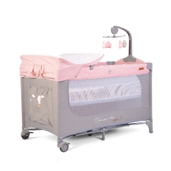 Παρκοκρέβατο Once Upon A Time 3 Layers Pink Cangaroo 3800146248437