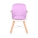 Καρεκλάκι Φαγητού Carino με Ξύλινα Πόδια 2σε1 Pink Buba 022377