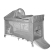 Παρκοκρέβατο Moonlight Rocker 2 Layers Grey Fun Lorelli 10080422140
