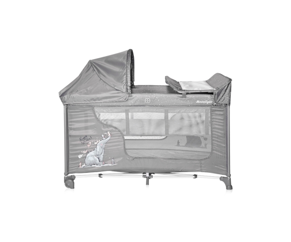 Παρκοκρέβατο Moonlight Rocker 2 Layers Grey Fun Lorelli 10080422140
